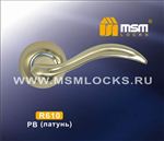 Ручки раздельные MSM R610 PB (Полированная латунь) на круглом основании