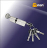 Цилиндровый механизм Msm CW100 SN 40*60 кл-верт (матовый никель) перфо