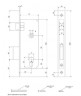 Замок врезной Apecs 1323/60-NI
