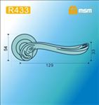 Ручки раздельные MSM R433 PB1/SB1 ( Полированная латунь1/Матовая латунь1) на круглом основании