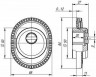 Броненакладка на цилиндр Armadillo ET/ATC-Protector 1CL-25 ABL-18 (темн.медь)