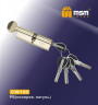 Цилиндровый механизм Msm CW100 PB 50*50 кл-верт (латунь) перфо