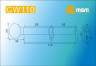 Цилиндровый механизм Msm CW110 AB 55*55 кл-верт (бронза) перфо