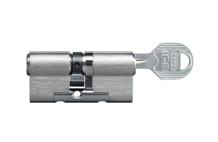 Цилиндр Evva ICS 97 мм 46x51 ключ-ключ (никель)