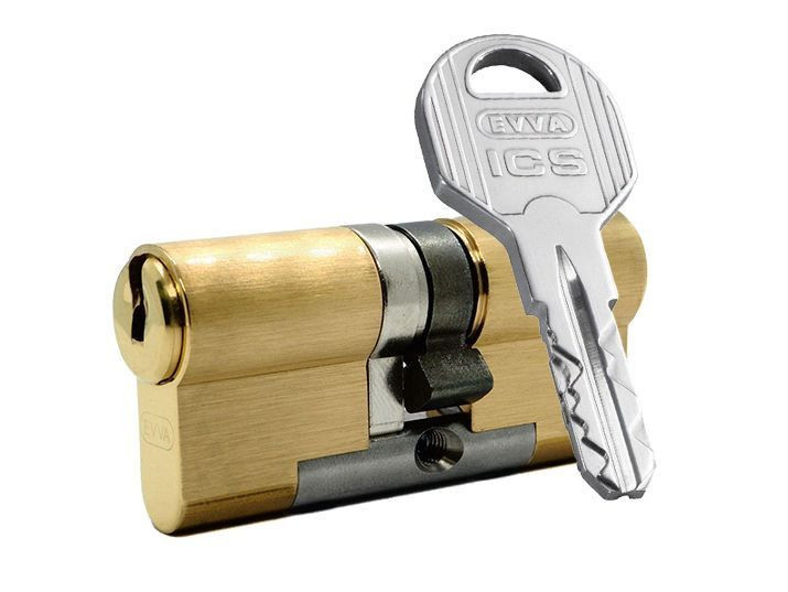 Цилиндр Evva ICS 97 мм 41x56 ключ-ключ (латунь)