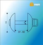 Фиксатор MSM KW1 WH/PB  (белый/полированная латунь)