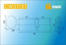 Цилиндровый механизм Msm CW68 SN 37*31 кл-верт (матовый никель) перфо